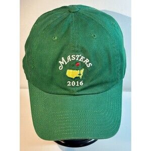 American Needle Hat Cap Masters 2016 Unisex Green Adjustable Baseball Cap